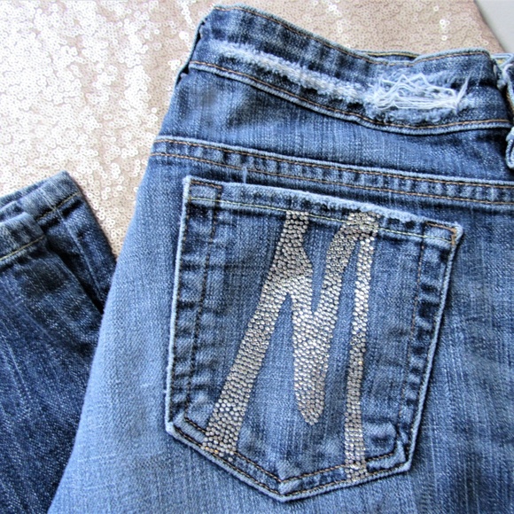 Marciano Size 28 distressed and embellished jeans - Picture 2 of 6